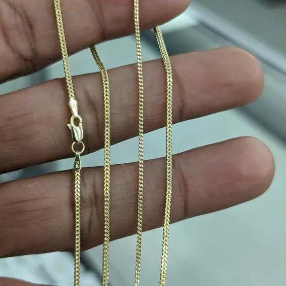 10kt Real Gold Franco Chain 1.4mm 20 inches